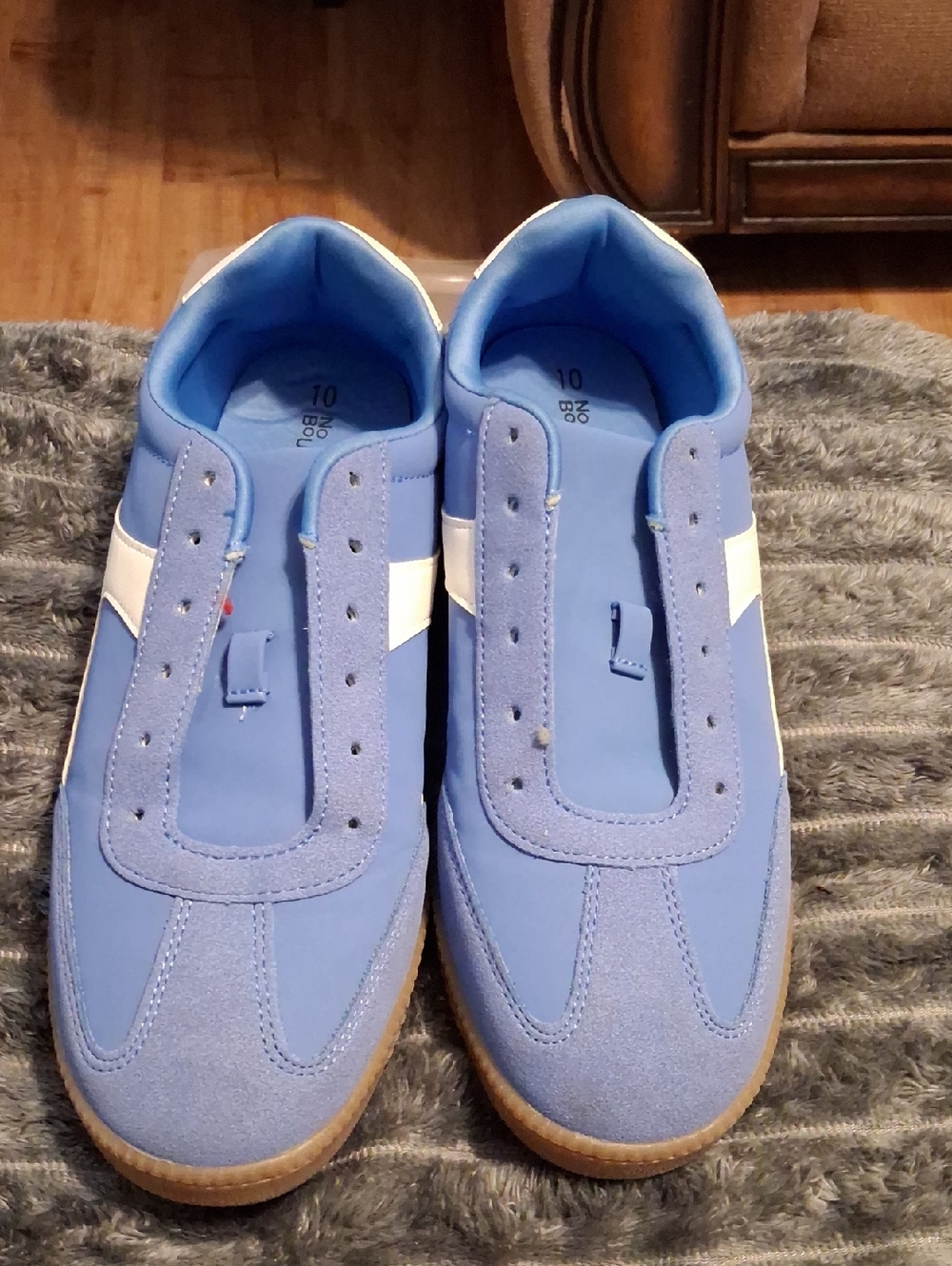No Boundaries Blue and White Women's Sneakers